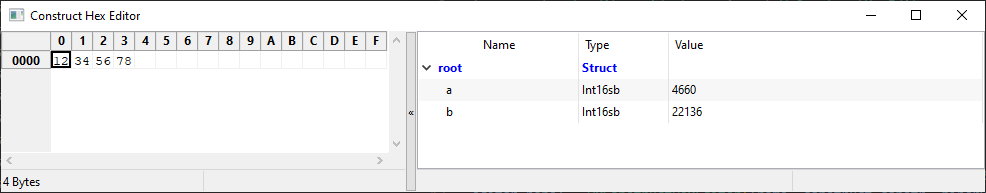 Screenshot of the example